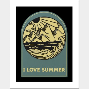 i love summer Posters and Art